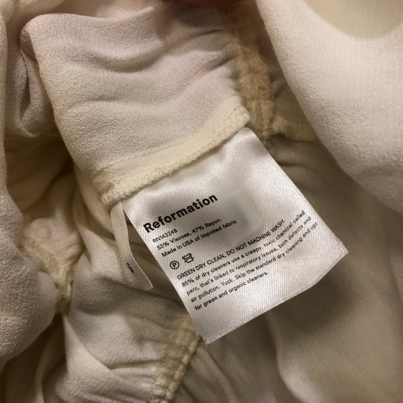 ✨ NWOT ✨ Reformation Plath top in Ivory - Picture 8 of 9